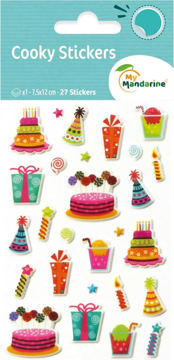 Immagine prodotto My Mandarine Adesivi Cooky Compleanno