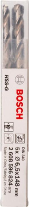 Produktbild Bosch Professional Zubehör PRO Metal HSS-G Spiralbohrer, 6,5 x 97 x 148 mm (6.5 mm)