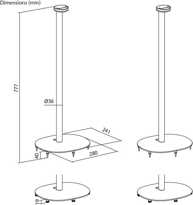 Actual product image myWall HS48L (1 pair)