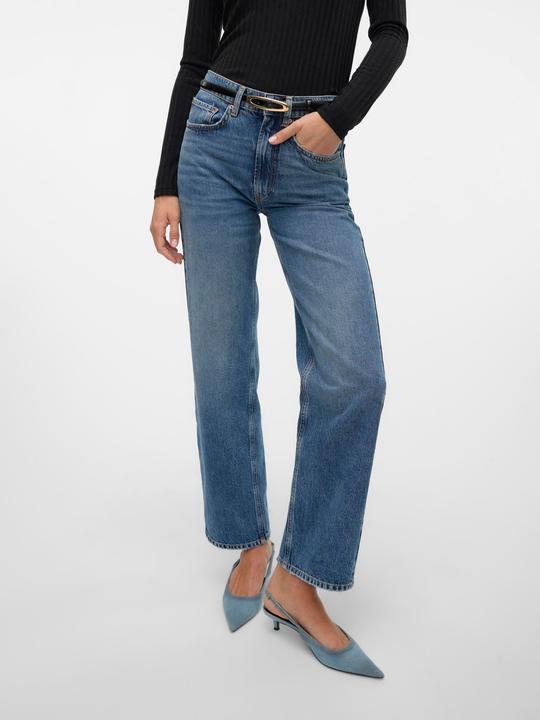 Actual product image Vero Moda VMVALERIE Mid Rise Locker geschnitten Jeans Straight-Fit (W30/L34)