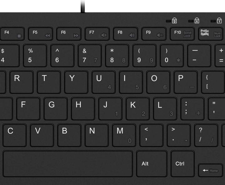 Produktbild Adesso SlimTouch 510 Tastatur USB QWERTY US Englisch Schwarz (US, Kabelgebunden)