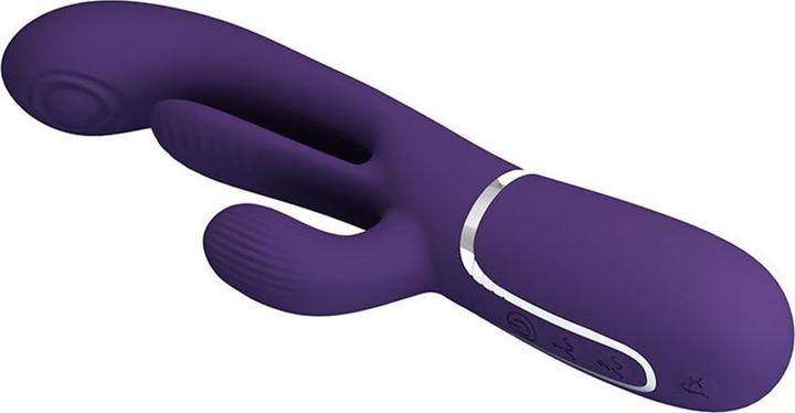Actual product image Pretty Love Shania Triple Rabbit Vibrator Multifunction-Purple