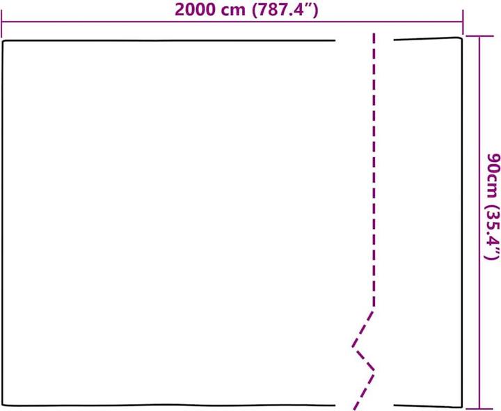 Actual product image vidaXL Fensterfolie (2000 x 90 cm)