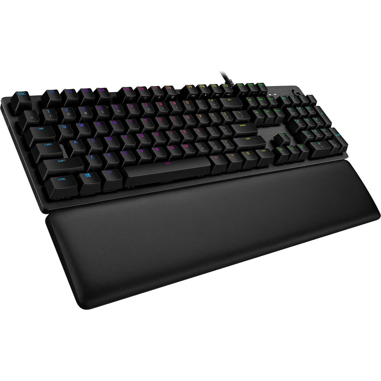 Logitech G G513 (DE, Kabelgebunden), Tastatur, Schwarz