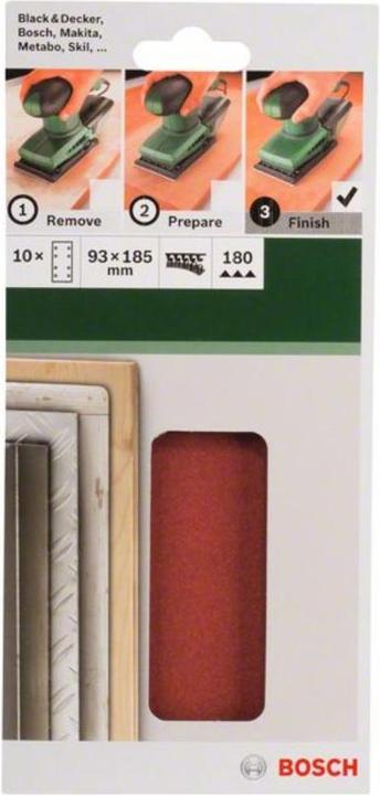 Produktbild Bosch Zubehör Schwingschleifpapier mit Klett (180)
