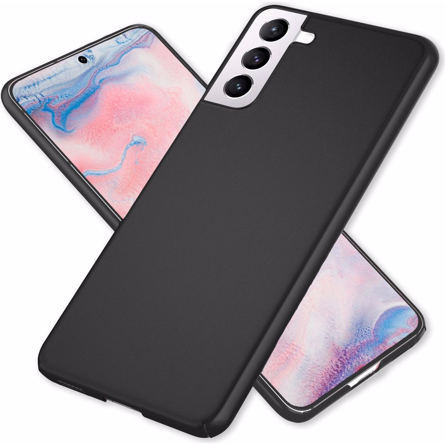 Nalia Extra Dünne Handyhülle (Samsung Galaxy S22+), Smartphone Hülle, Schwarz