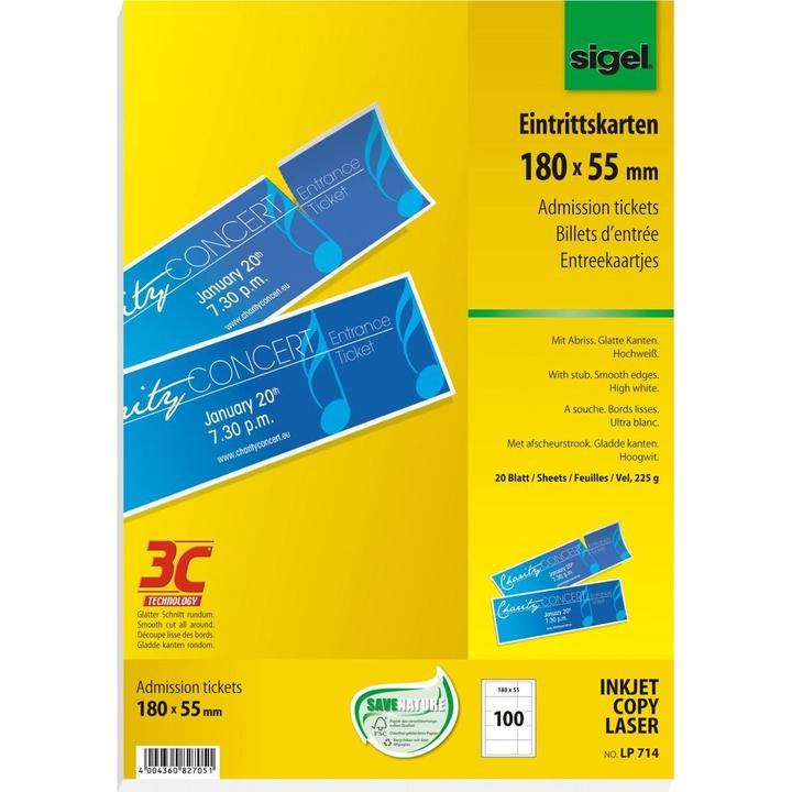 Produktbild Sigel Eintrittskarten (100 Stk.)