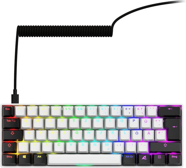 Actual product image Sharkoon SGK50 S4 Gen2 wh Gateron yellow DE (DE, Cable)