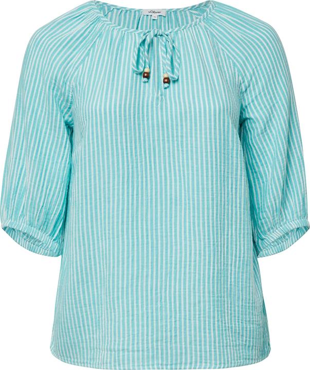 Immagine prodotto s.Oliver Bluse Musselin-Bluse mit Raglanärmeln und Raffung (52)