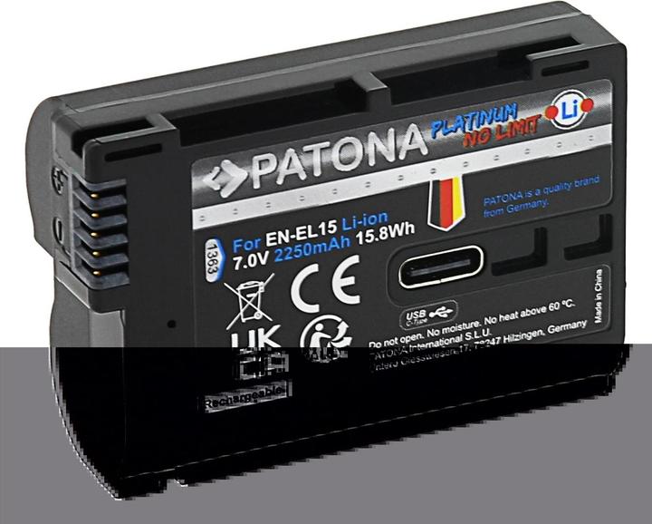 Patona Platinum Akku Nikon ENEL15C USB-C (Kamera Akku)