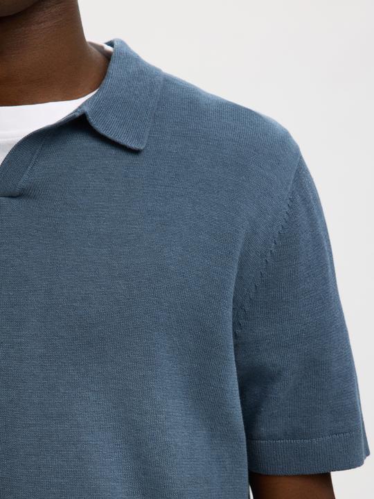 Produktbild Selected Slhmattis Ss Linen Blend Open Polo Noos (S)