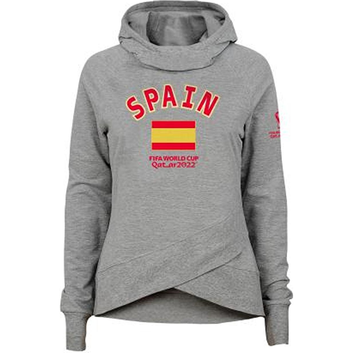 Outerstuff, Bambini, Felpa + Maglione, Fifa Flag Funnel Nk Hood Spanien Lm, (M)