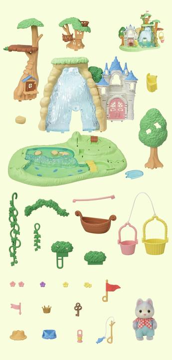 Actual product image Sylvanian Families Waterfall adventure playground