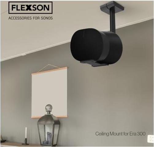 Actual product image Flexson Ceiling mount for Sonos ERA 300 (1 pcs., Wall installation, Pivoting, Tiltable)