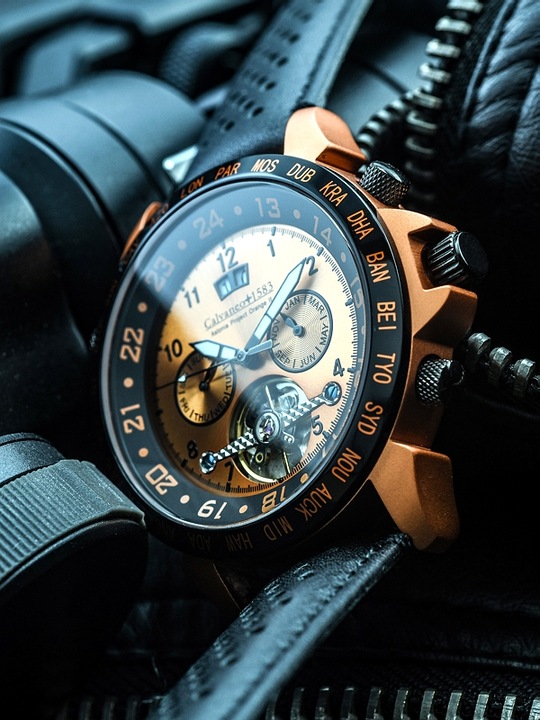 Produktbild Calvaneo 1583 Astonia Project Orange II Aluminium Edition Automatikuhr (44 mm)