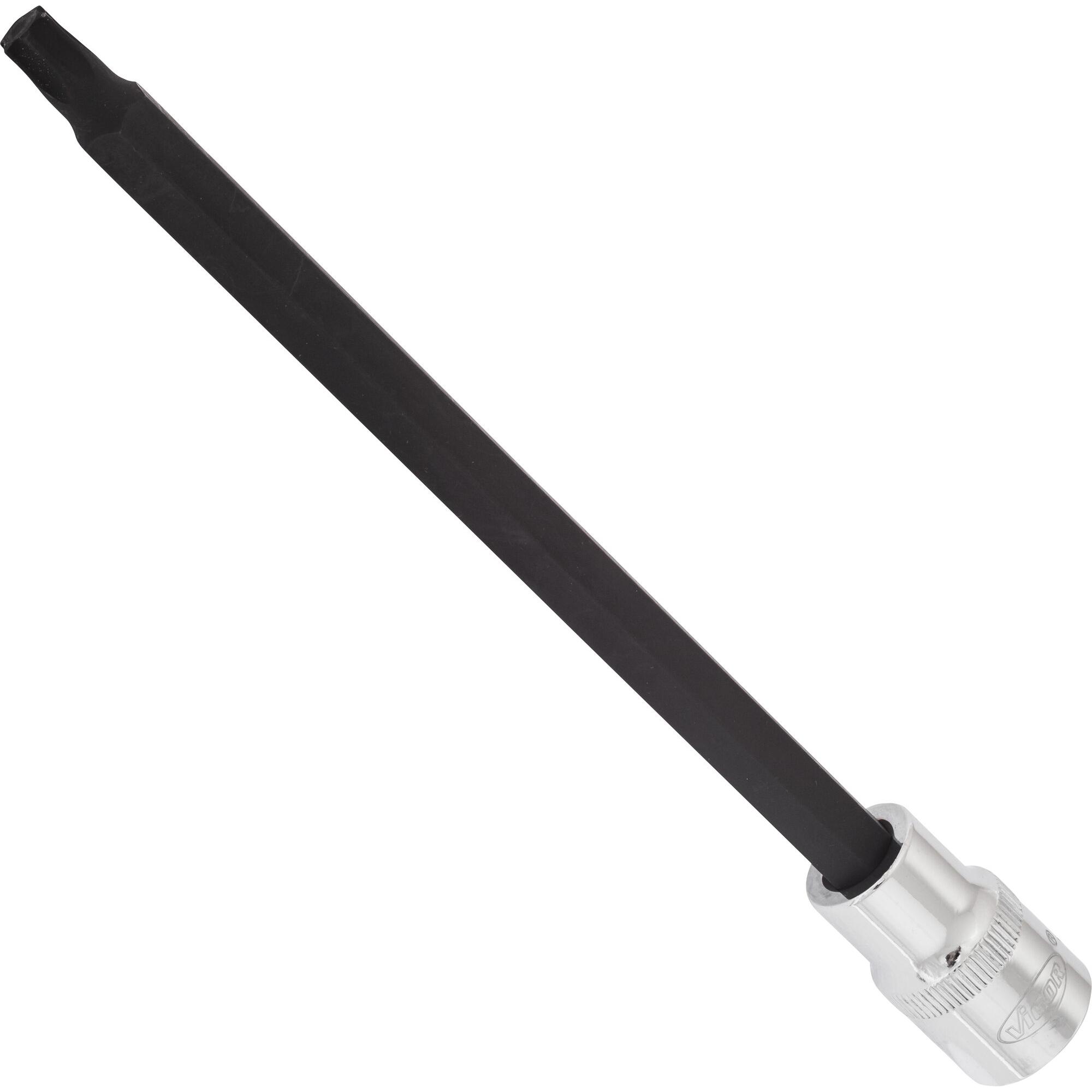 Vigor, Steckschlüssel + Stecknuss, T Schraubendreher-Einsatz ∙ V2180 ∙ Vierkant12,5 mm (1/2 Zoll) ∙ T Profil ∙ T45