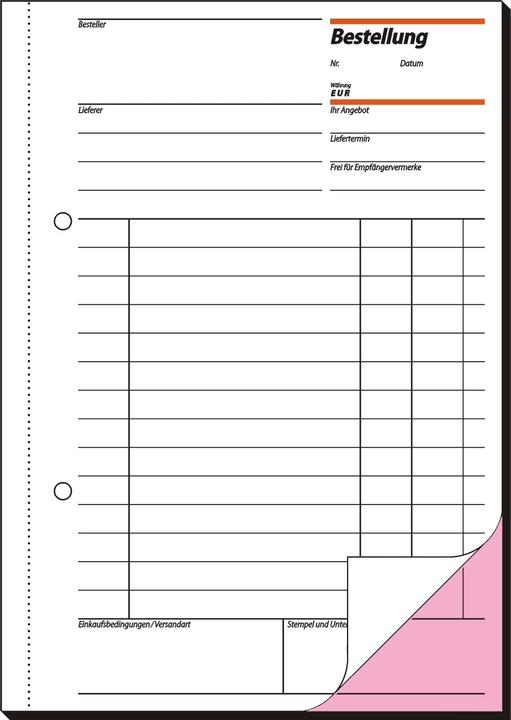 Nutritional values and ingredients Sigel Order form book BE525