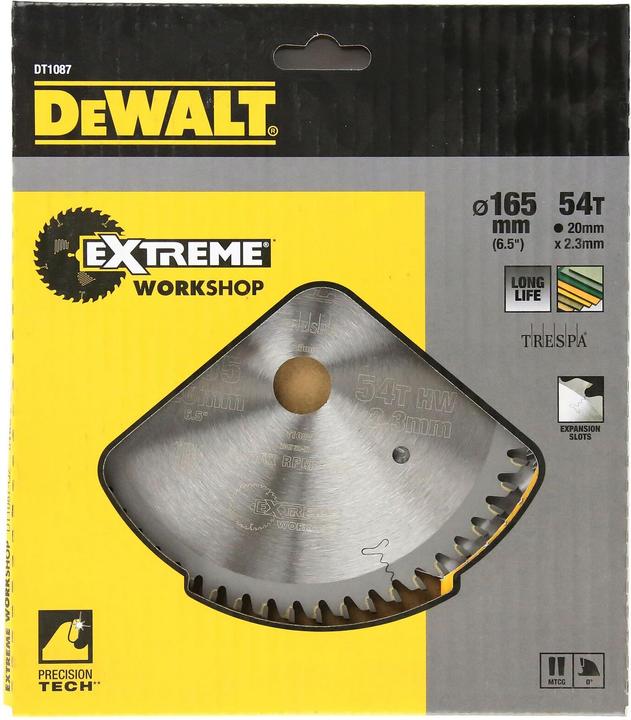 Immagine prodotto DeWalt TRESPA EXTREME KSB 165x20x2.3 54ZHW DT1087