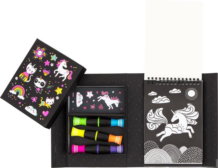 Actual product image Tiger Tribe 3760258 Neon Colouring Sets/Uorn&Friend watercolor kits, colorful