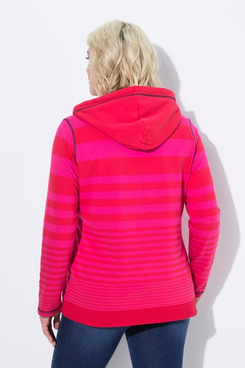 Image du produit Ulla Popken Veste à capuche, imprimé LOVE, coutures fantaisie (46, 48)