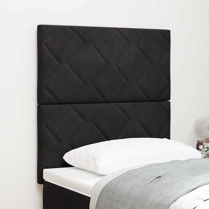 Actual product image VidaXL Black headboard (40 x 7 cm)