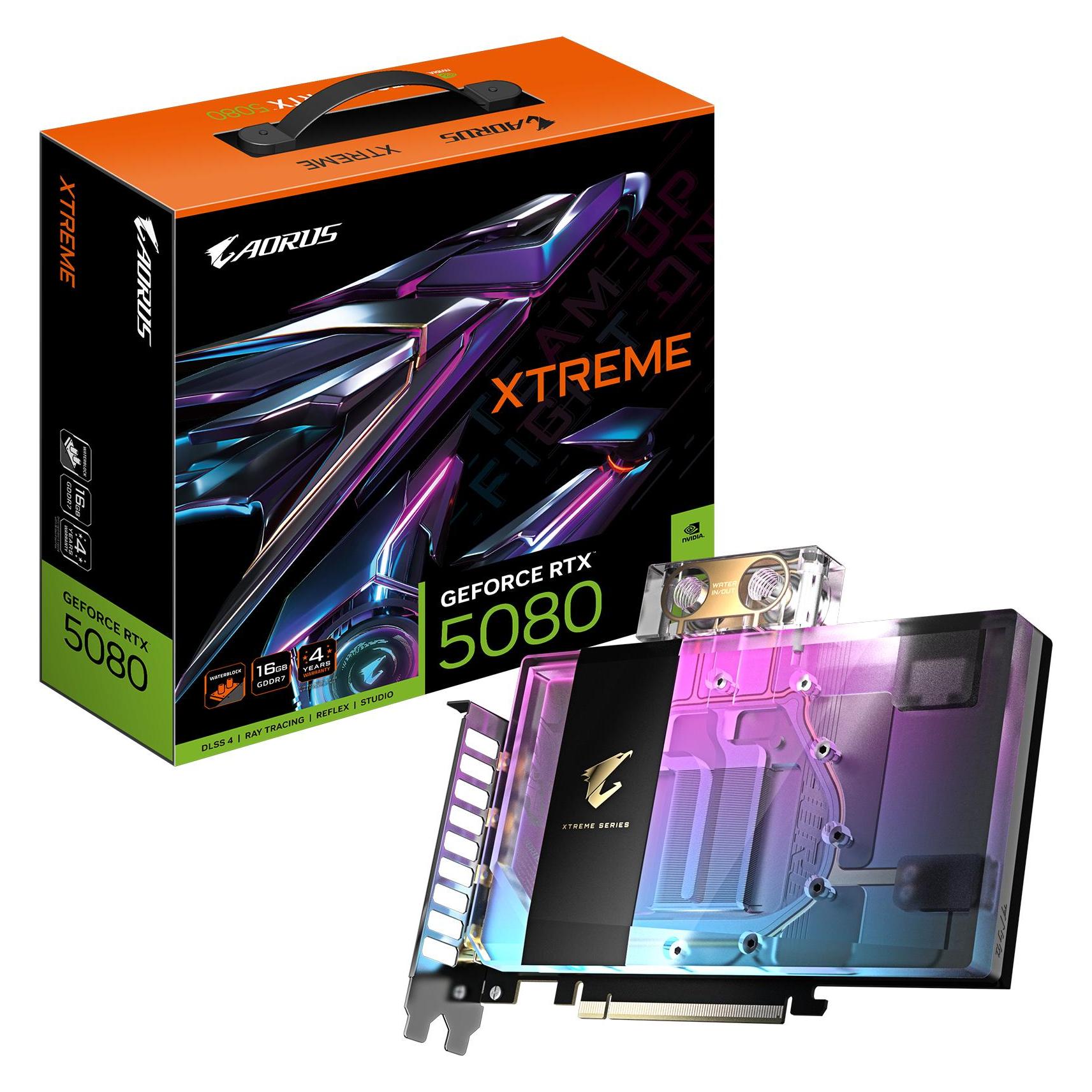 Gigabyte AORUS GeForce RTX 5080 XTREME WATERFORCE WB (16 GB, GDDR7), Grafikkarte