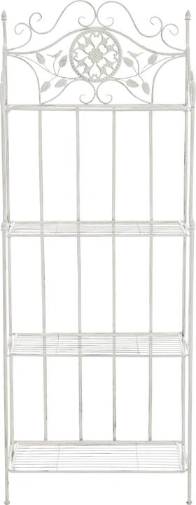 Actual product image CLP Flora floor standing shelf, antique white (66 x 32 x 175 cm)