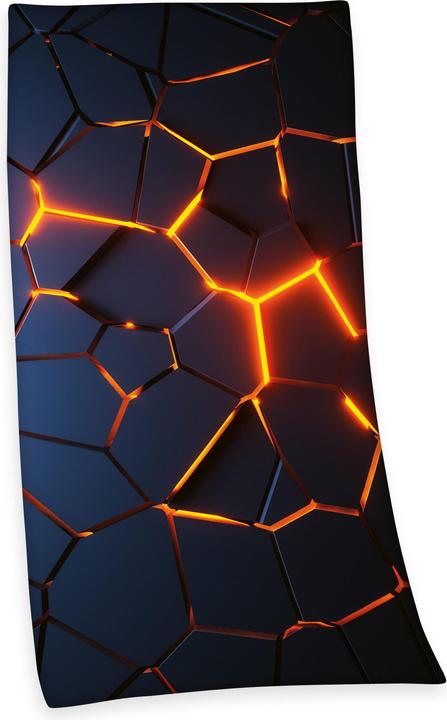 Herding 3D-Effekt Lava Velourstuch (75 x 150 cm)