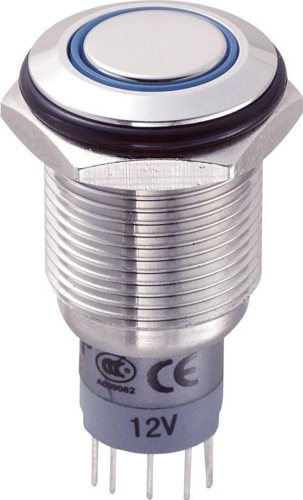 Actual product image Tru Components 701895 LAS2GQF-11E/B/12V/S/P Vandalismusgeschützter Drucktaster 2