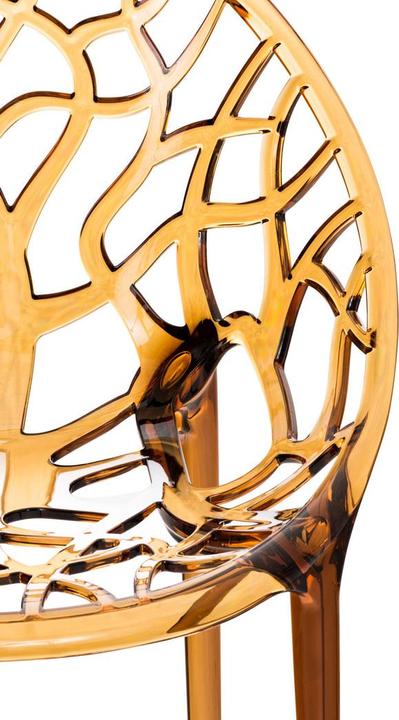 Actual product image CLP CRYSTAL stacking chair, amber