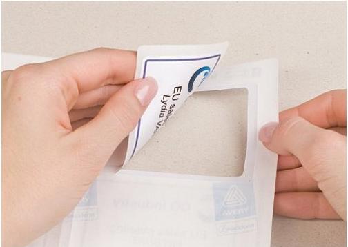 Actual product image Avery Name labels