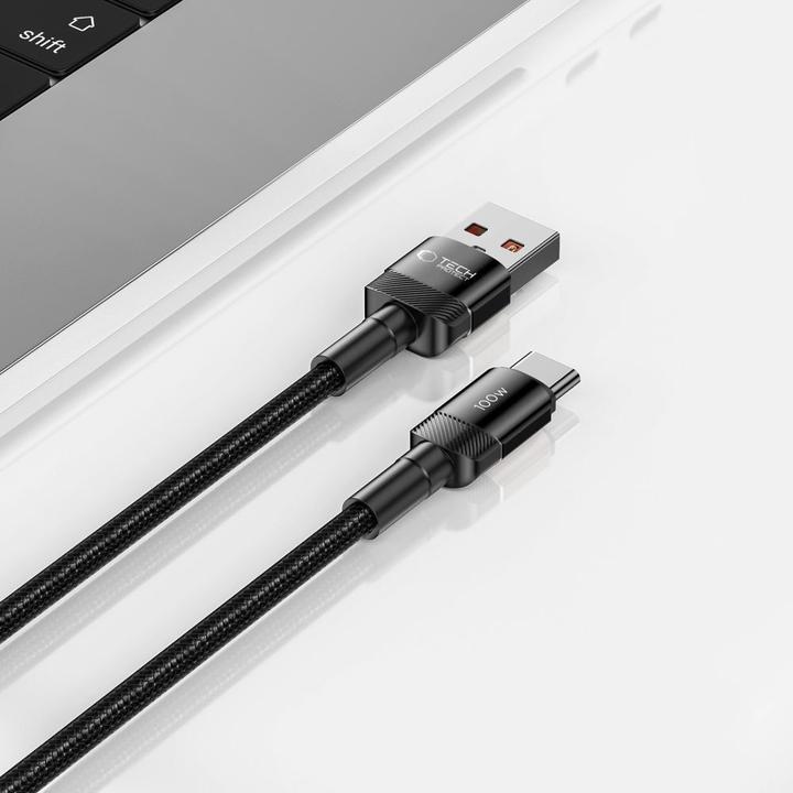 Image du produit Tech-Protect UltraBoost Evo câble USB-C / USB-C 100W 5A 0.5m - noir (0.50 m, 100 W)