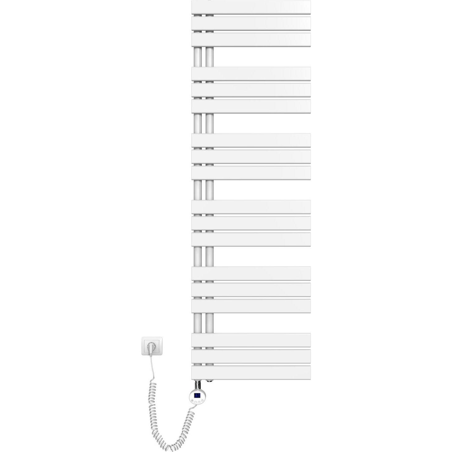 Emke Elektrischer Handtuchwärmer mit Heizstab und Timer, Weiss 1599x500mm 1000W, Heizkörper, Weiss