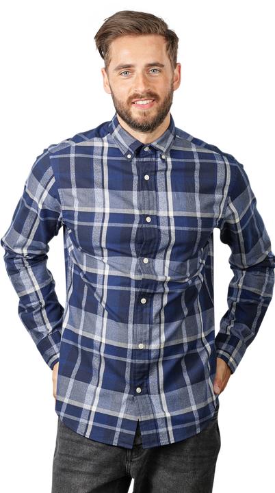 Produktbild GANT Check Shirt Long Sleeve Marine (L)