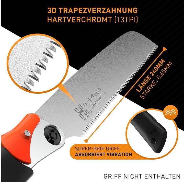 Produktbild Hardtwerk Sägeblatt für Japansäge Zen 240 mm