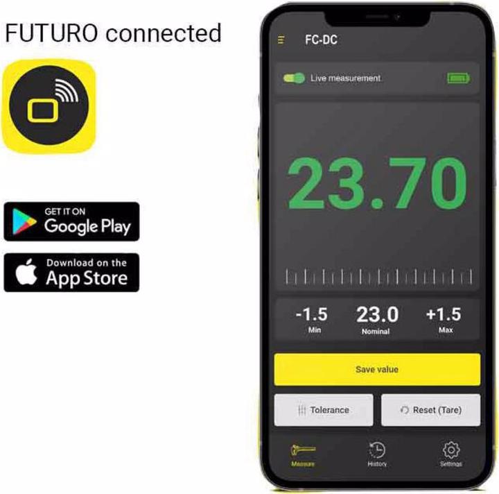 Produktbild Futuro BRW connected Bluetooth® Tiefenmessschieber (30 cm)