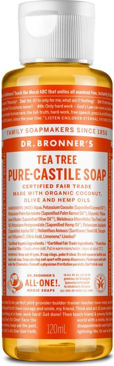Dr. Bronner's - 18-IN-1 Flüssigseife Teatree (Flüssigseife, 120 ml)