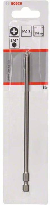 Image du produit Bosch Professional Zubehör Embout de vissage extra-dur PZ 1, 152 mm, lot de 1 (Croix Pozidriv PZ)