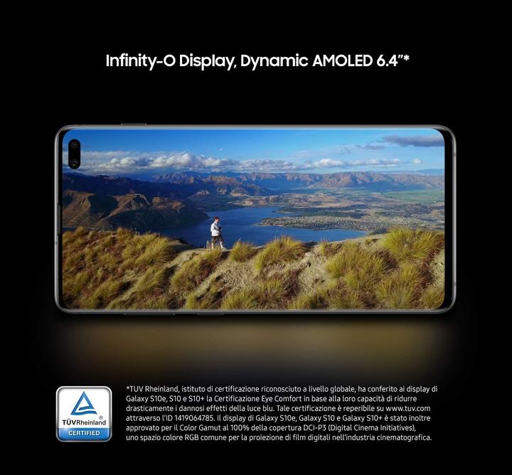 Actual product image Samsung Galaxy S10+ (512 GB, Ceramic White, 6.40", Hybrid Dual SIM, 4G)