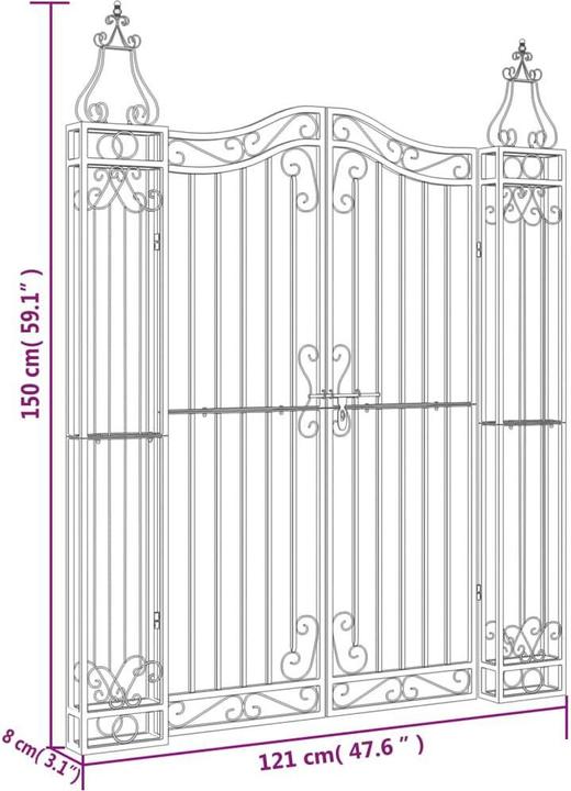 Produktbild vidaXL Gartentor