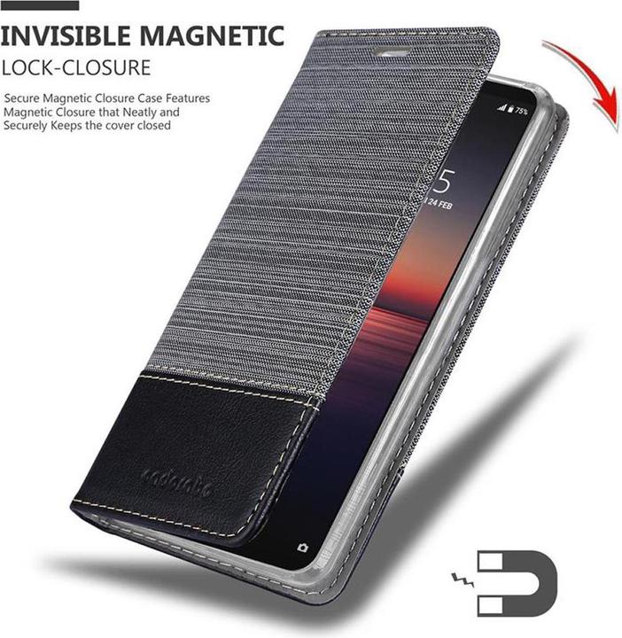 Produktbild Cadorabo Book Jeans Optik Cover (Sony Xperia 1 II)