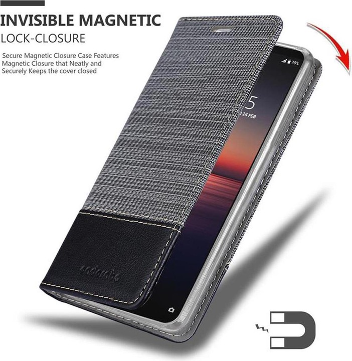 Produktbild Cadorabo Book Jeans Optik Cover (Sony Xperia 1 II)