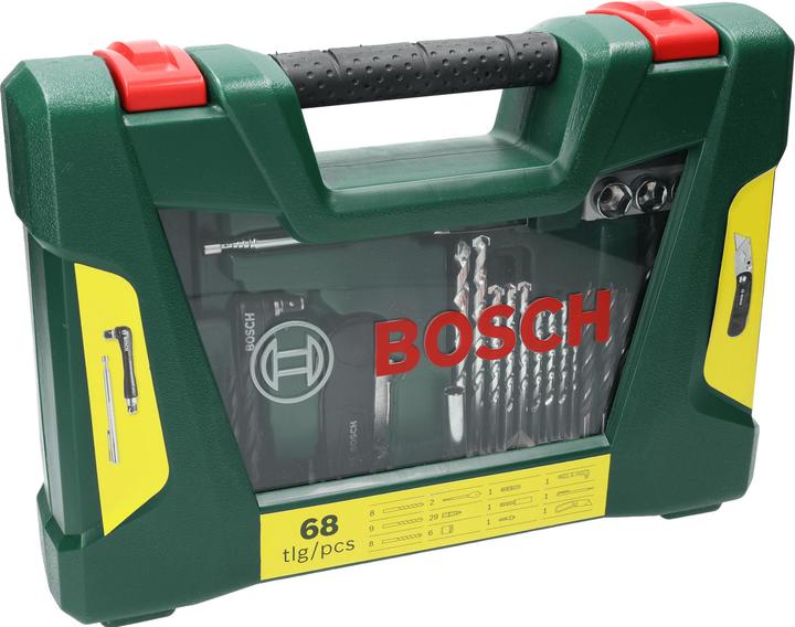 Produktbild Bosch Zubehör V-Line Bohrer- und Bit-Set, 68-teilig, Klappmesser, Magnetstab, Winkelschrauber (10 mm, 2 mm, 2.5 mm, 3 mm, 3.5 mm, 4 mm, 4.5 mm, 5 mm, 5.5 mm, 6 mm, 6.5 mm, 7 mm, 7.5 mm, 8 mm, 8.5 mm, 9 mm, 9.5 mm)