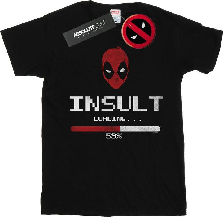 Immagine prodotto Deadpool Insult Loading Maglietta Ampia Donna (XXL)