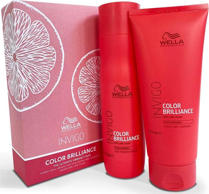 Image du produit Wella Coffret Invigo Color Brilliance de Professionnels pour cheveux délicats et colorés (Kit de soins capillaires)