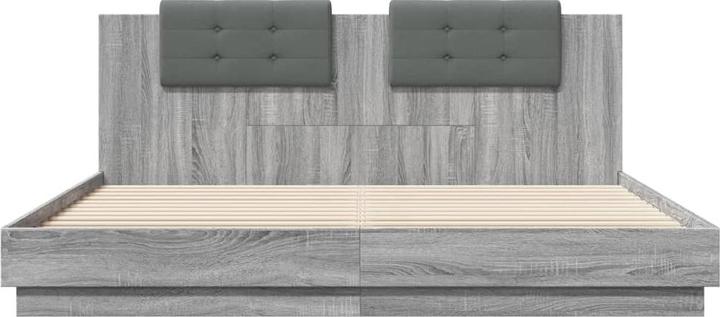 Actual product image vidaXL Bed frame with headboard and LED lights (160 x 200 cm)