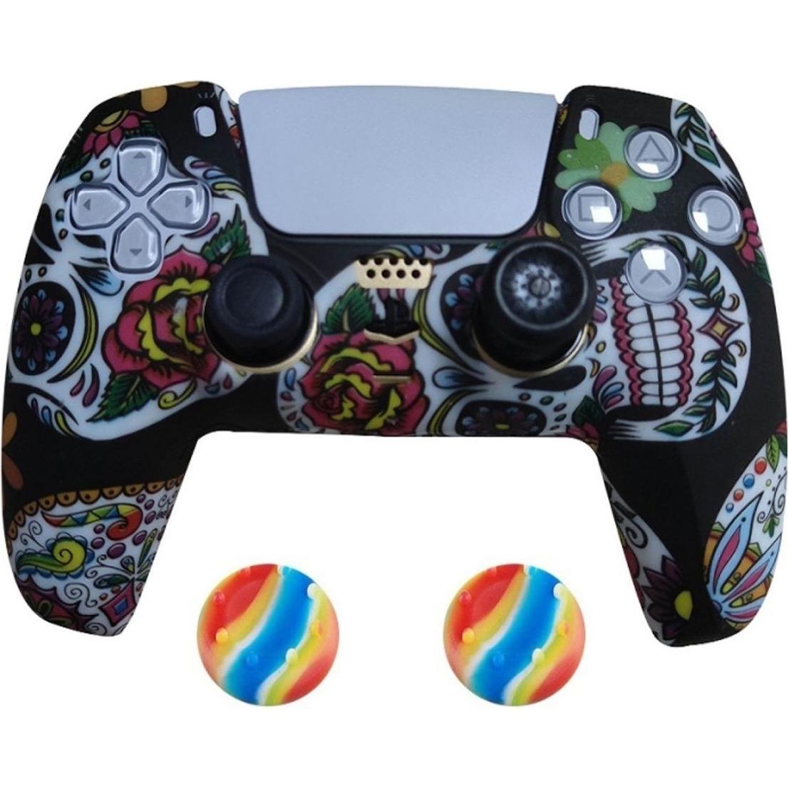 Thumbnail - König Design 2 x Schutzhülle für Playstation 5 DualSense Controller Skin Silikon Schutz Motiv (Playstation Classic), Gam...