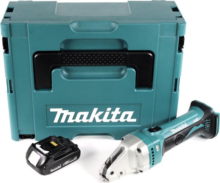 Produktbild Makita DJS 161 Y1J 18 V Li-Ion Akku Blechschere im Makpac + 1 x 1,5 Ah Akku - ohne Ladegerät