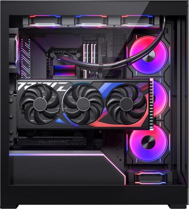 Actual product image Phanteks Premium Vertical GPU Bracket + PCIe 4.0 x 16 Riser Cable, DRGB - 220 mm, black