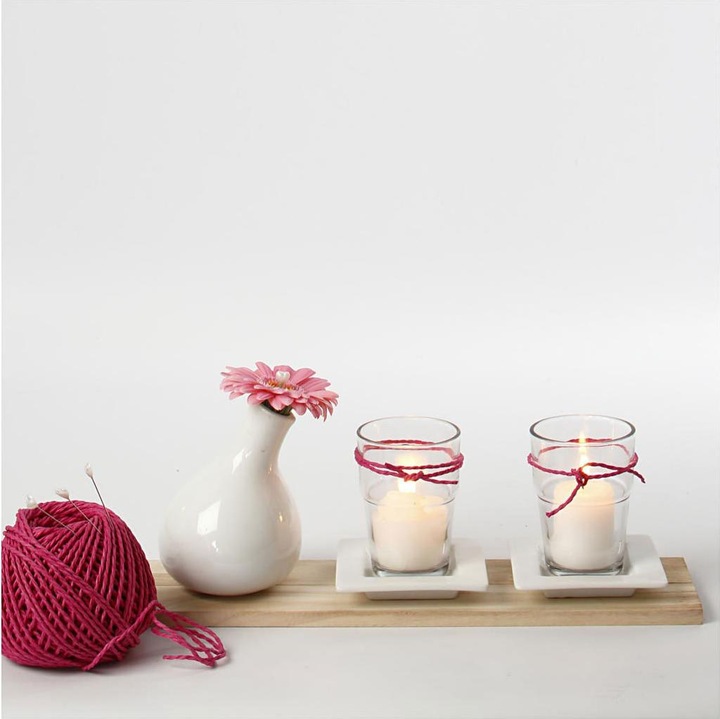 Actual product image Creativ Company Paper yarn pink, 40m (40 m)